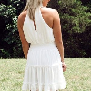 She & Sky ruffled dress- worn once